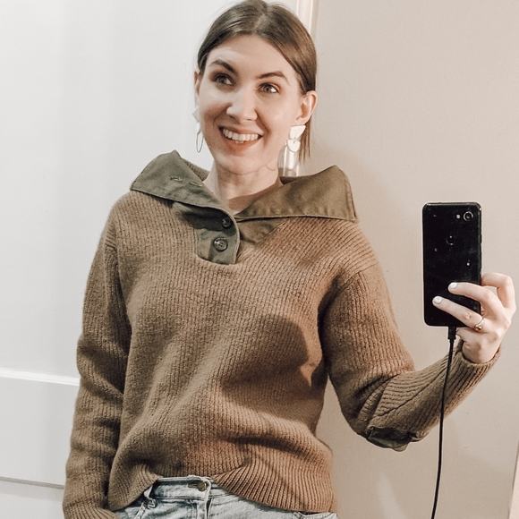 Cozy n Cool Vintage Sweater Elbow Patch Pullover - Picture 9 of 11